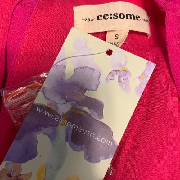 NEW! ee:some Hot Pink Scalloped Sundress Sz S - Picture 3 of 6